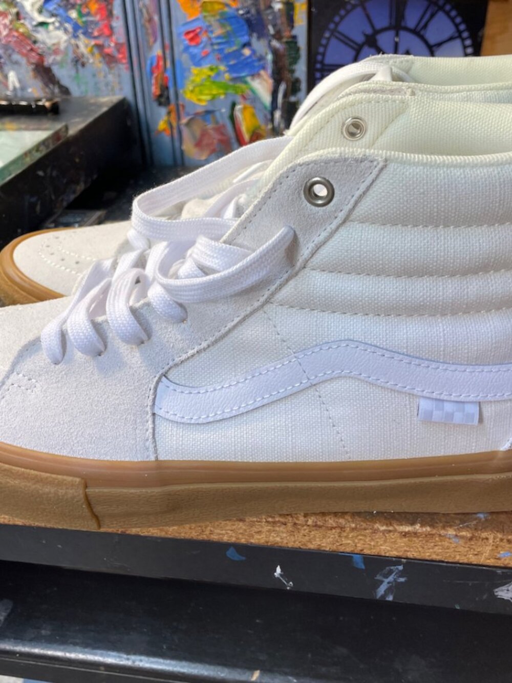Vans Skate Sk8-Hi Crepe White Gum Size US 12 Men's New VN0A5FCC9DH Rare